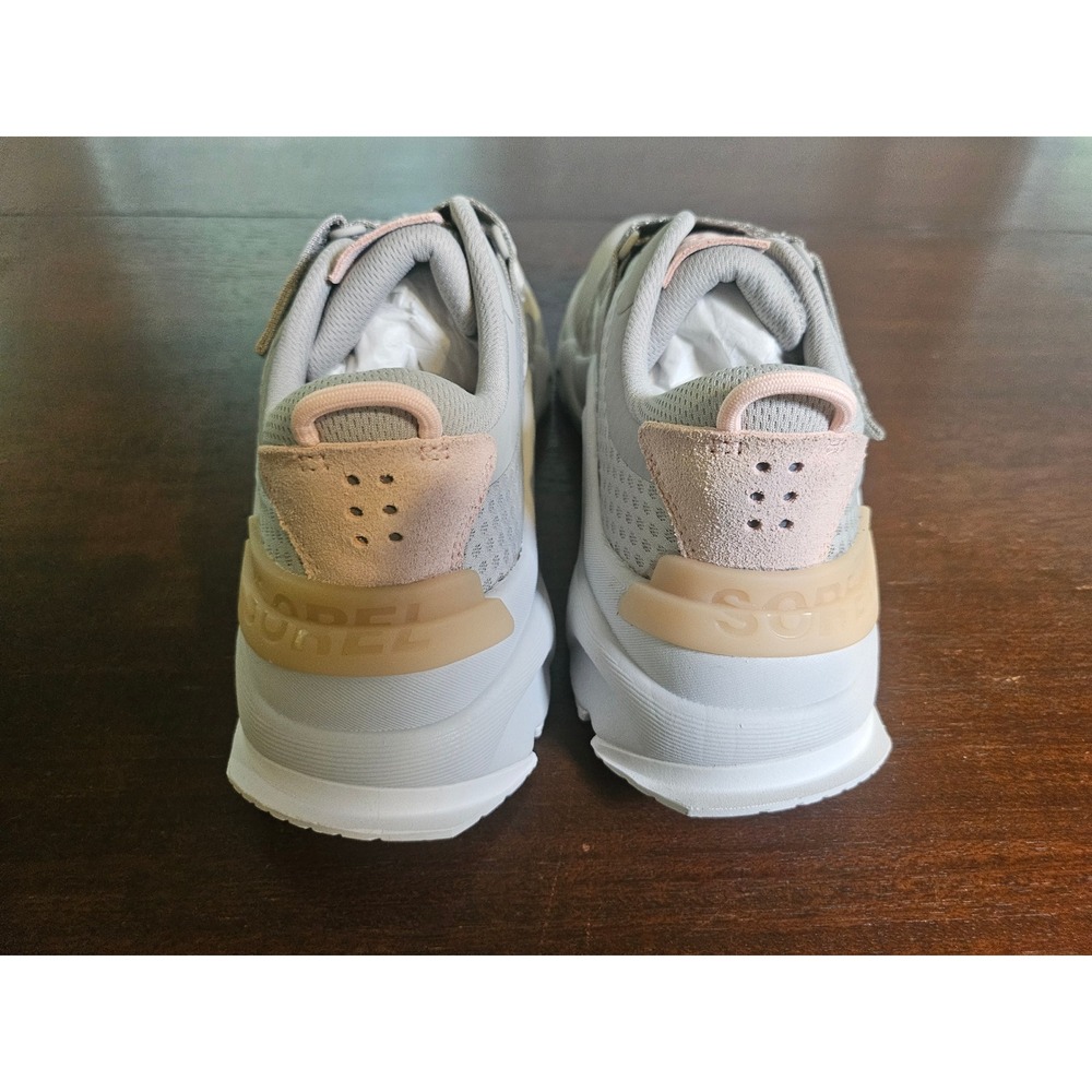 Sorel Kinetic Impact Strap Sneakers Women Size 8 Grey Pink Breathable Mesh Shoes - Picture 5 of 10